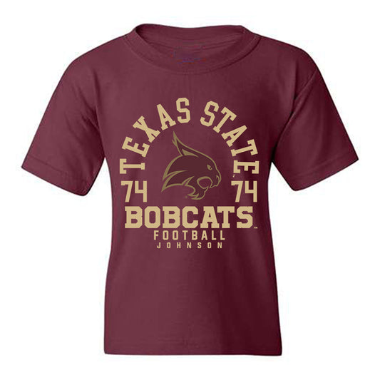 Texas State - NCAA Football : Caleb Johnson - Classic Fashion Shersey Youth T-Shirt-0