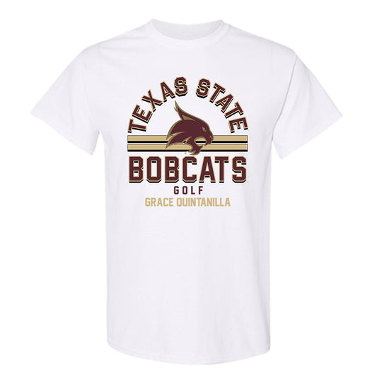 Texas State - NCAA Women's Golf : Grace Quintanilla - Classic Fashion Shersey T-Shirt-0