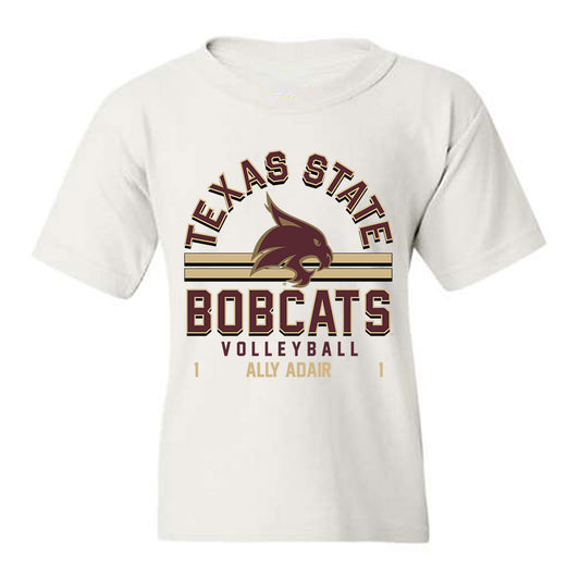 Texas State - NCAA Women's Volleyball : Ally Adair - Classic Fashion Shersey Youth T-Shirt-0