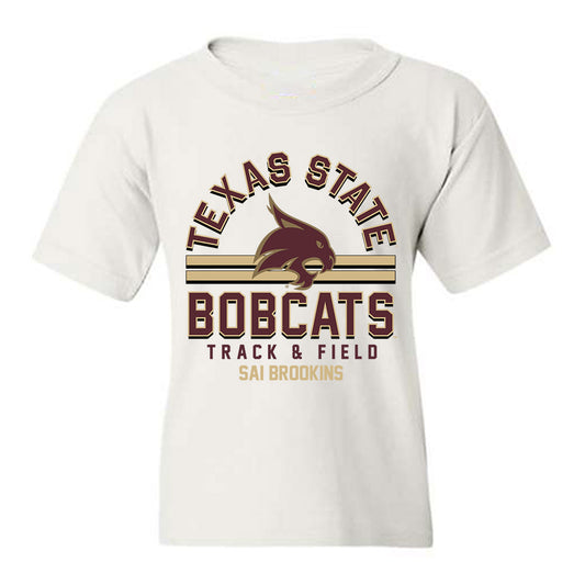 Texas State - NCAA Women's Track & Field : Sai Brookins - Classic Fashion Shersey Youth T-Shirt-0