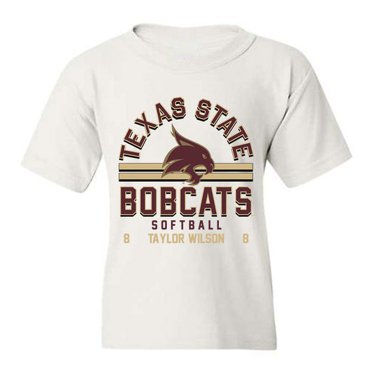 Texas State - NCAA Softball : Taylor Wilson - Classic Fashion Shersey Youth T-Shirt-0