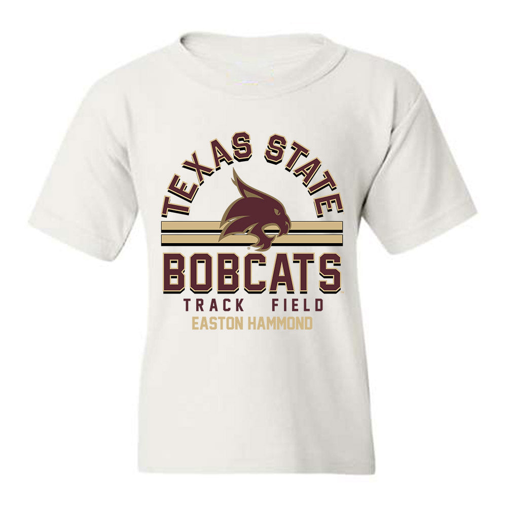 Texas State - NCAA Men's Track & Field : Easton Hammond - Youth T-Shirt