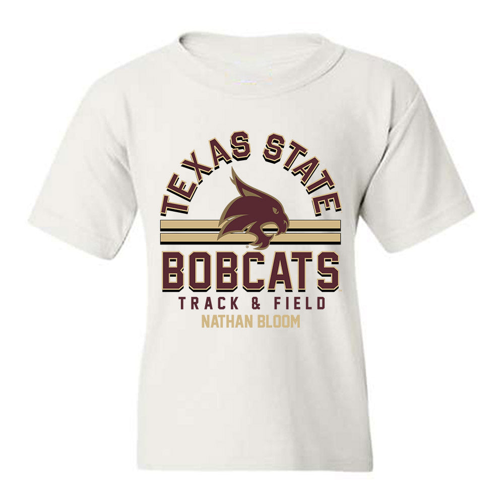 Texas State - NCAA Men's Track & Field : Nathan Bloom - Classic Fashion Shersey Youth T-Shirt-0