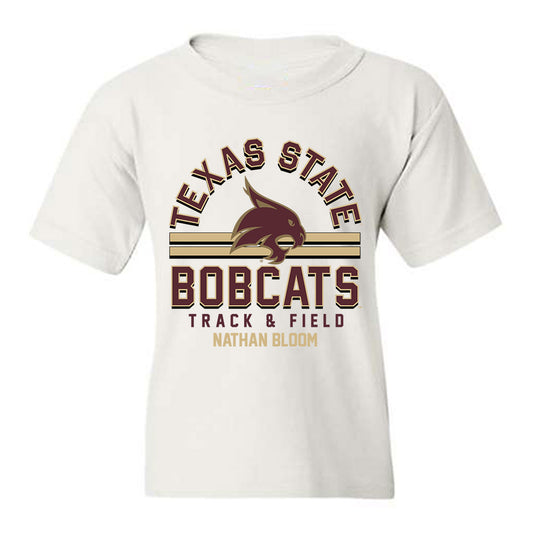 Texas State - NCAA Men's Track & Field : Nathan Bloom - Classic Fashion Shersey Youth T-Shirt-0