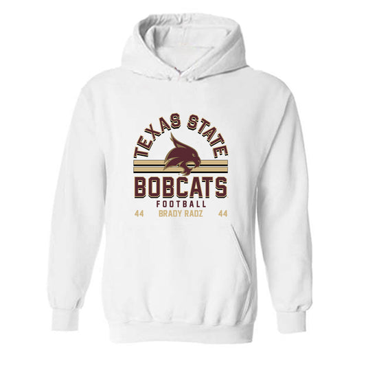 Texas State - NCAA Football : Brady Radz - Classic Fashion Shersey Hooded Sweatshirt-0