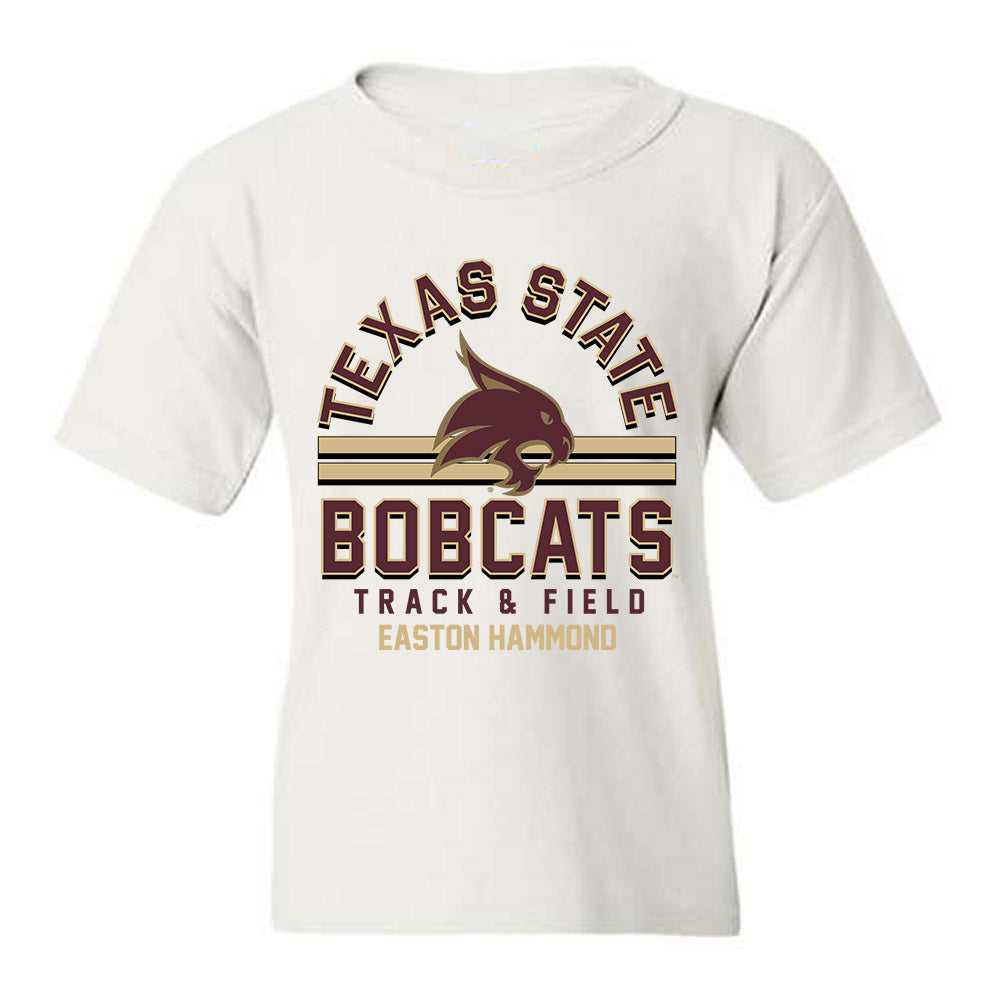 Texas State - NCAA Men's Track & Field : Easton Hammond - Classic Fashion Shersey Youth T-Shirt-0