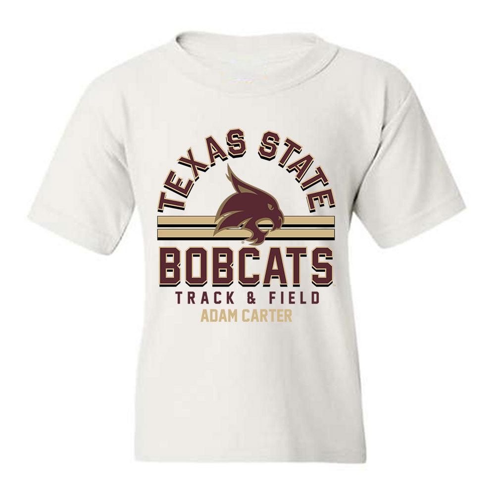 Texas State - NCAA Men's Track & Field : adam carter - Classic Fashion Shersey Youth T-Shirt-0