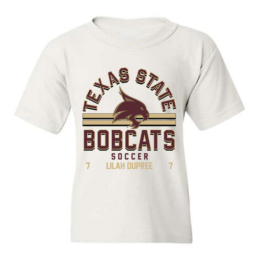 Texas State - NCAA Women's Soccer : Lilah Dupree - Classic Fashion Shersey Youth T-Shirt-0
