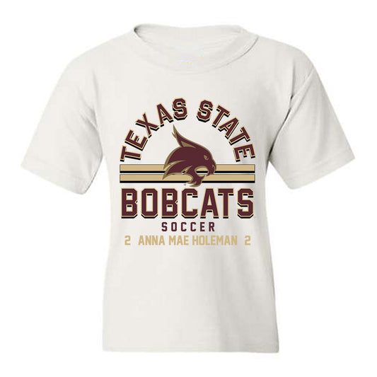 Texas State - NCAA Women's Soccer : Anna Mae Holeman - Classic Fashion Shersey Youth T-Shirt-0