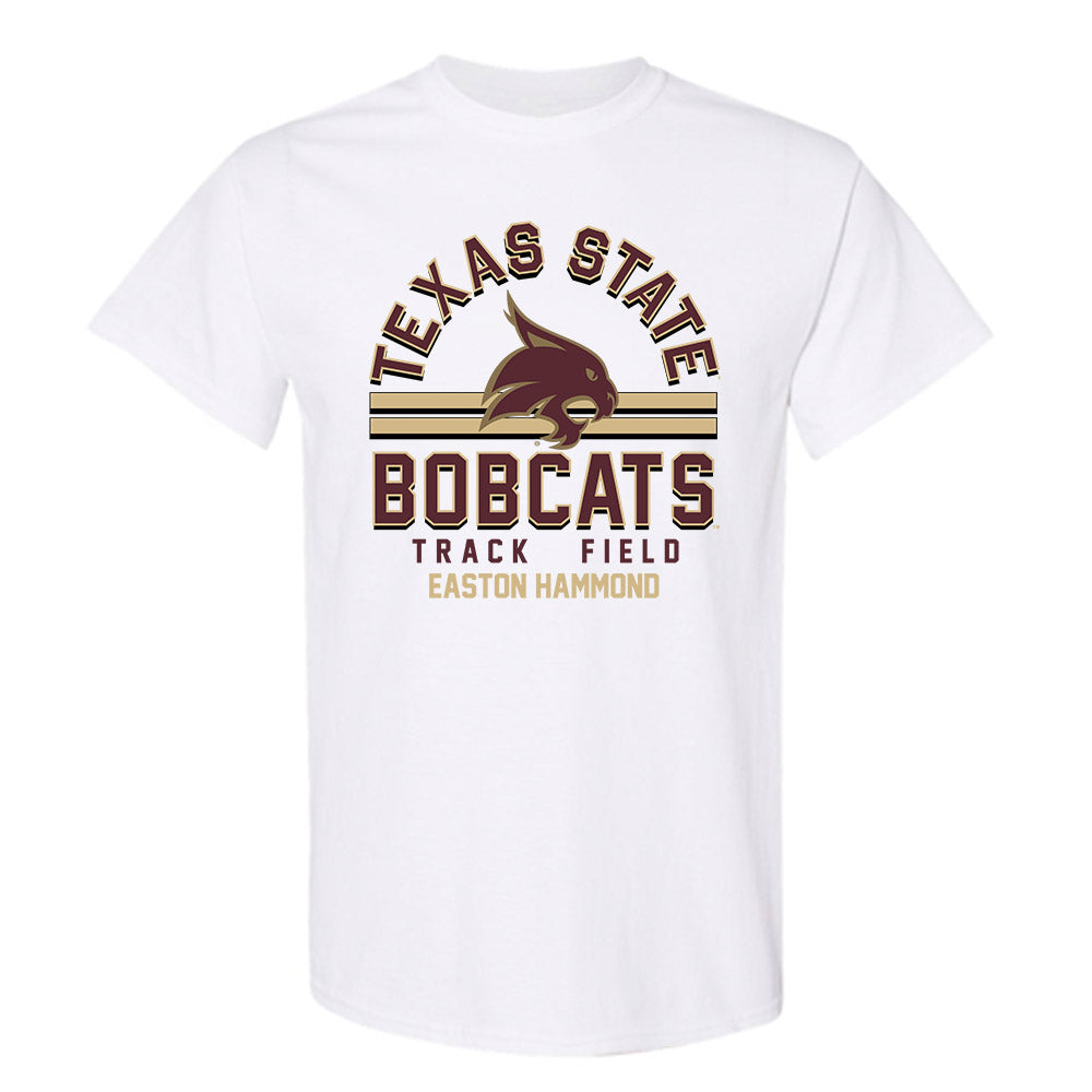 Texas State - NCAA Men's Track & Field : Easton Hammond - T-Shirt