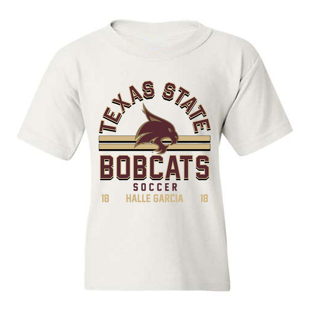 Texas State - NCAA Women's Soccer : Halle Garcia - Classic Fashion Shersey Youth T-Shirt-0