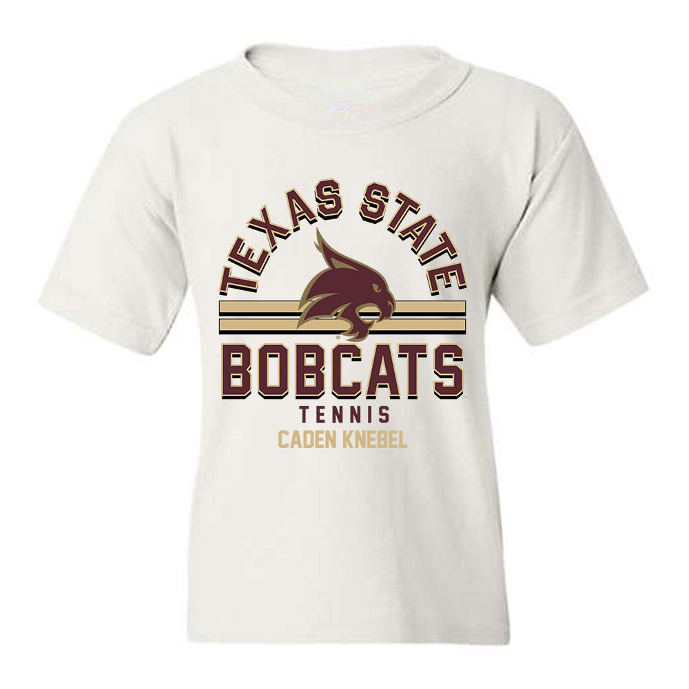 Texas State - NCAA Women's Tennis : Caden Knebel - Classic Fashion Shersey Youth T-Shirt-0