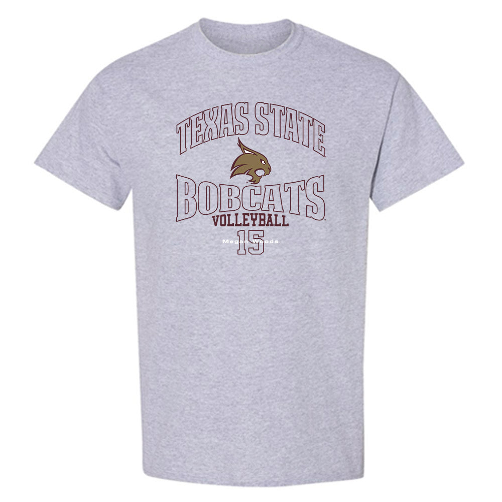 Texas State - NCAA Women's Volleyball : Megan Woods - T-Shirt