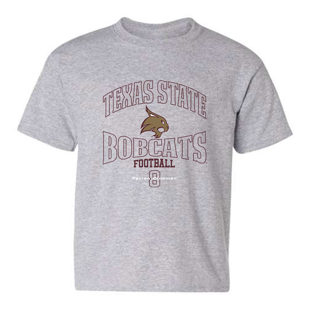 Texas State - NCAA Football : Tavian Coleman - Youth T-Shirt