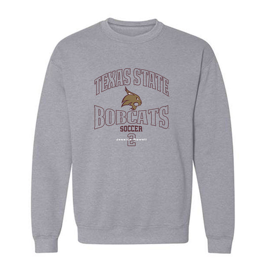 Texas State - NCAA Women's Soccer : Jessica Powell - Crewneck Sweatshirt-0