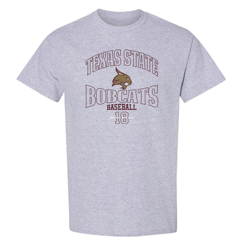 Texas State - NCAA Baseball : John Alkire - T-Shirt