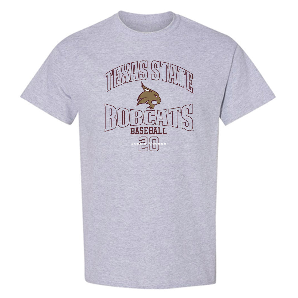 Texas State - NCAA Baseball : Justin Vossos - T-Shirt-0