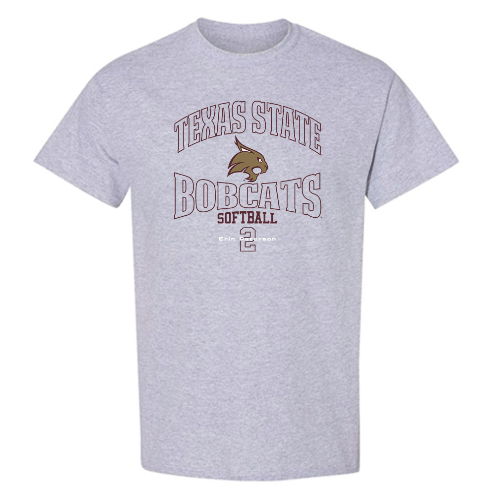 Texas State - NCAA Softball : Erin Peterson - T-Shirt