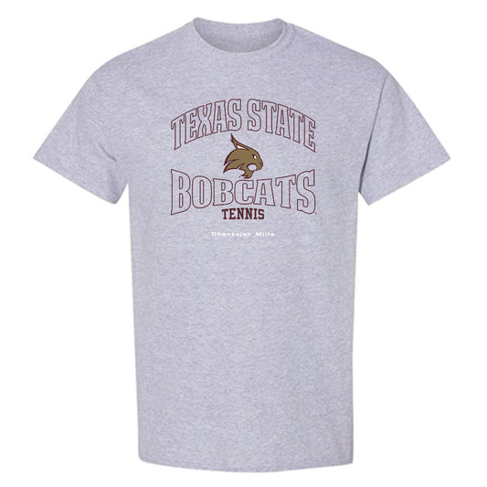Texas State - NCAA Women's Tennis : Chantajah Mills - T-Shirt-0