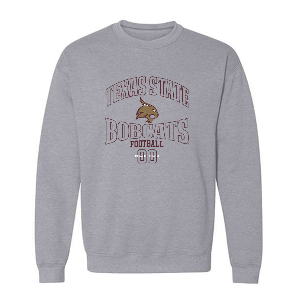 Texas State - NCAA Football : Noah Ford - Crewneck Sweatshirt-0