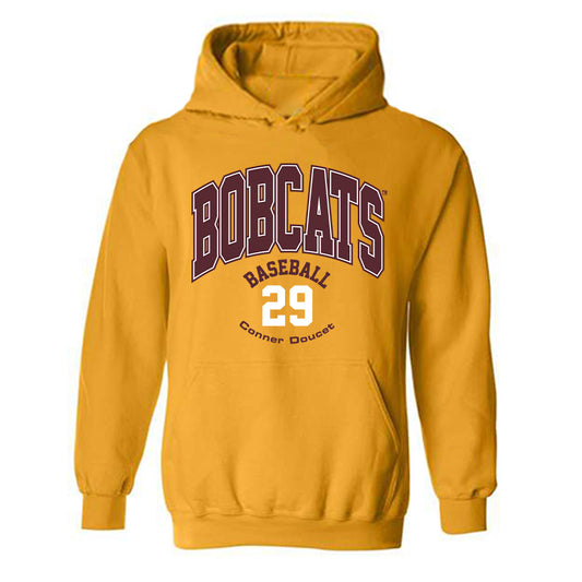 Texas State - NCAA Baseball : Conner Doucet - Classic Fashion Shersey Hooded Sweatshirt-0