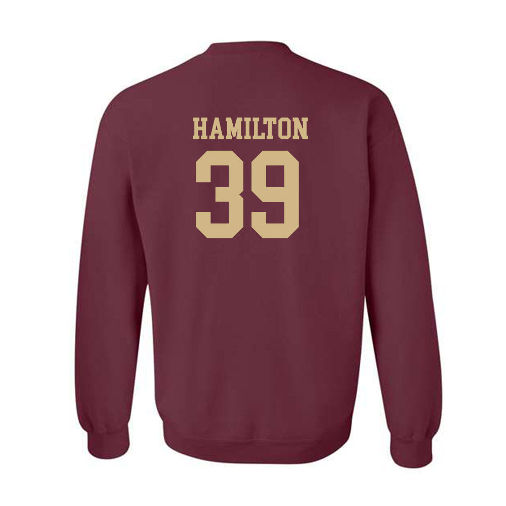 Texas State - NCAA Baseball : Maximus Hamilton - Classic Shersey Crewneck Sweatshirt-1