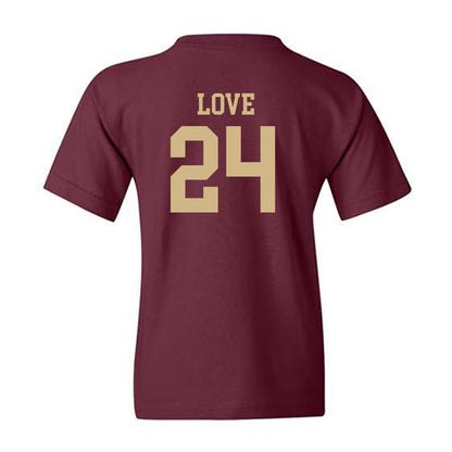 Texas State - NCAA Men's Basketball : Brandon Love - Classic Shersey Youth T-Shirt-1