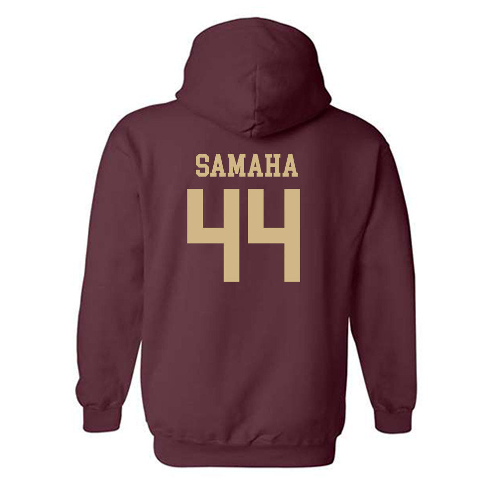 Texas State - NCAA Football : Austin Samaha - Classic Shersey Hooded Sweatshirt-1