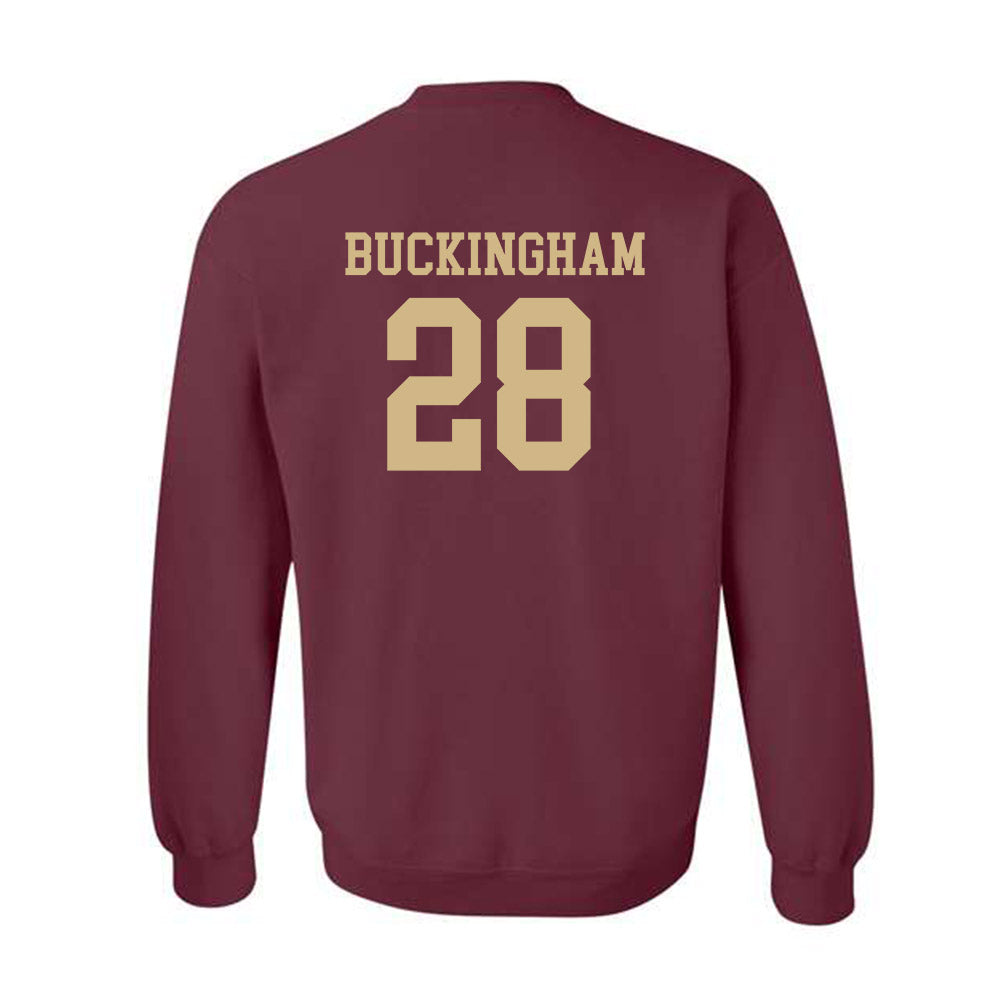 Texas State - NCAA Baseball : Dalton Buckingham - Classic Shersey Crewneck Sweatshirt-1