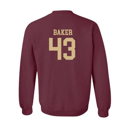 Texas State - NCAA Baseball : Caden Baker - Classic Shersey Crewneck Sweatshirt-1