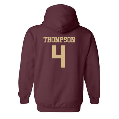 Texas State - NCAA Baseball : Cam Thompson - Classic Shersey Hooded Sweatshirt-1