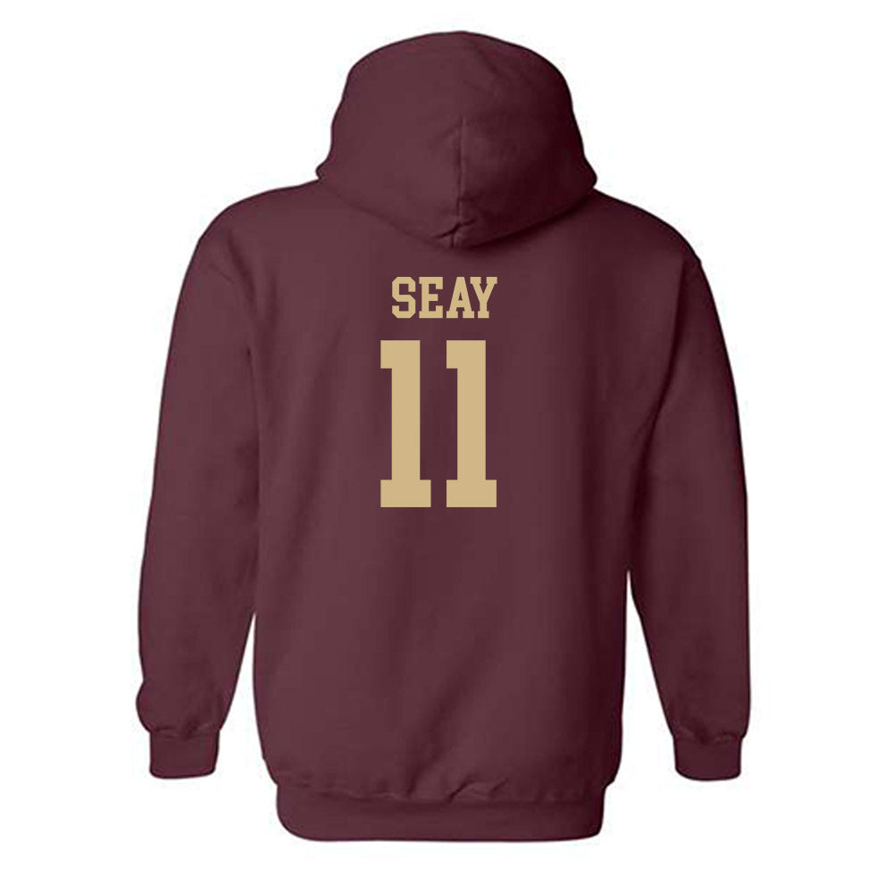 Texas State - NCAA Baseball : Taylor Seay - Classic Shersey Hooded Sweatshirt-1