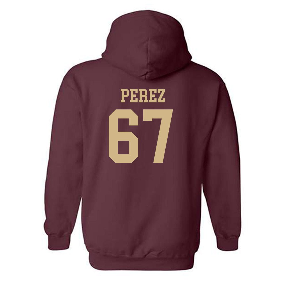 Texas State - NCAA Football : Quattro Perez - Classic Shersey Hooded Sweatshirt-1