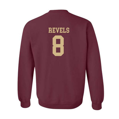 Texas State - NCAA Football : Jordan Revels - Classic Shersey Crewneck Sweatshirt-1