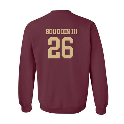 Texas State - NCAA Football : Michael Boudoin III - Classic Shersey Crewneck Sweatshirt-1