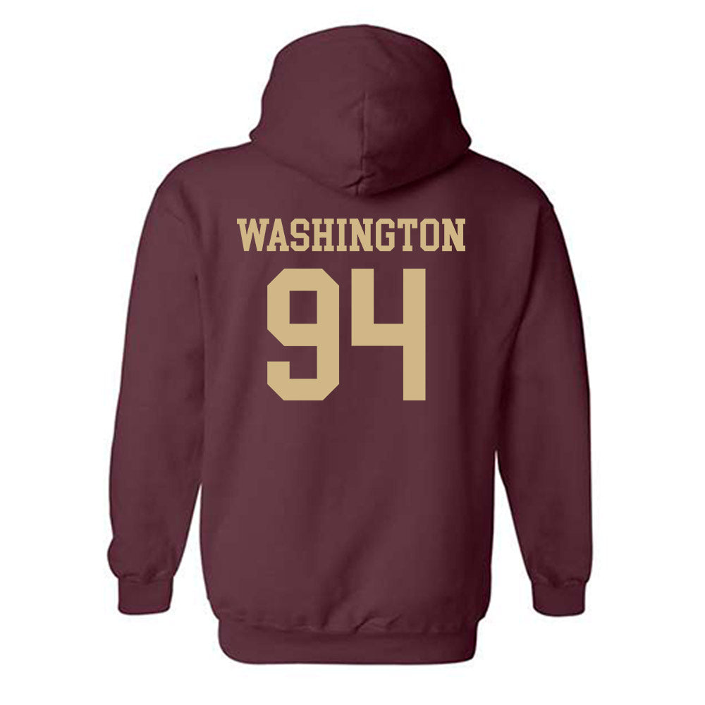 Texas State - NCAA Football : Kamren Washington - Classic Shersey Hooded Sweatshirt-1