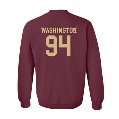 Texas State - NCAA Football : Kamren Washington - Classic Shersey Crewneck Sweatshirt-1