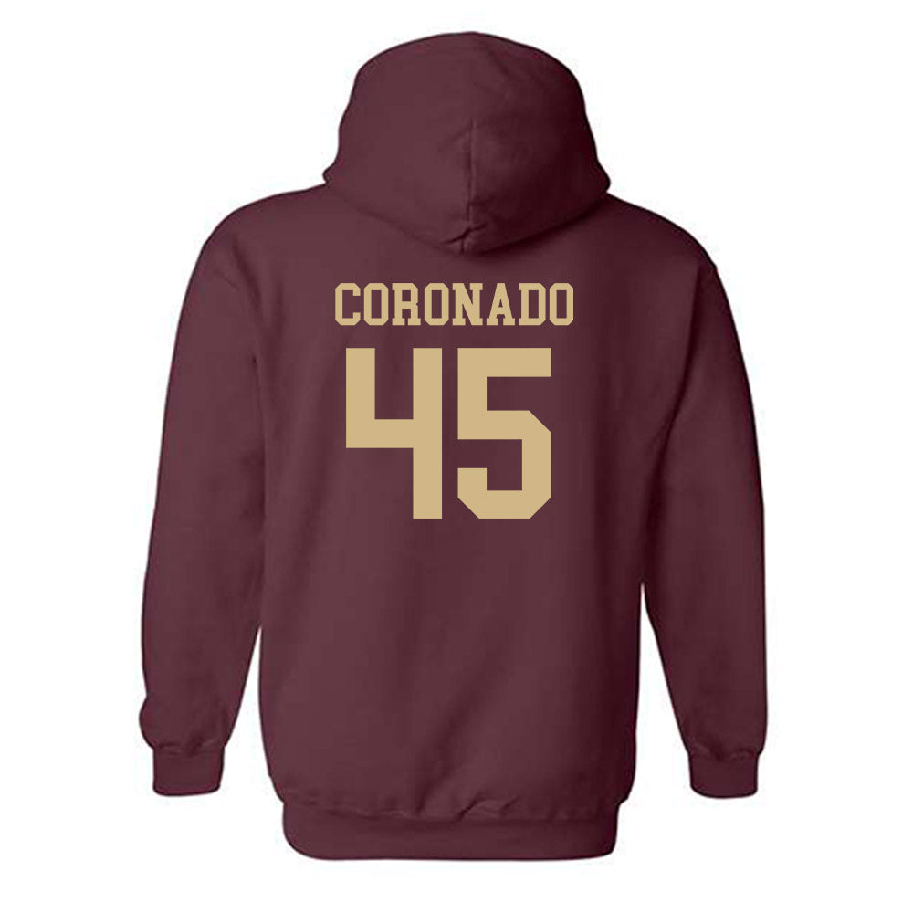 Texas State - NCAA Baseball : Victor Coronado - Classic Shersey Hooded Sweatshirt-1