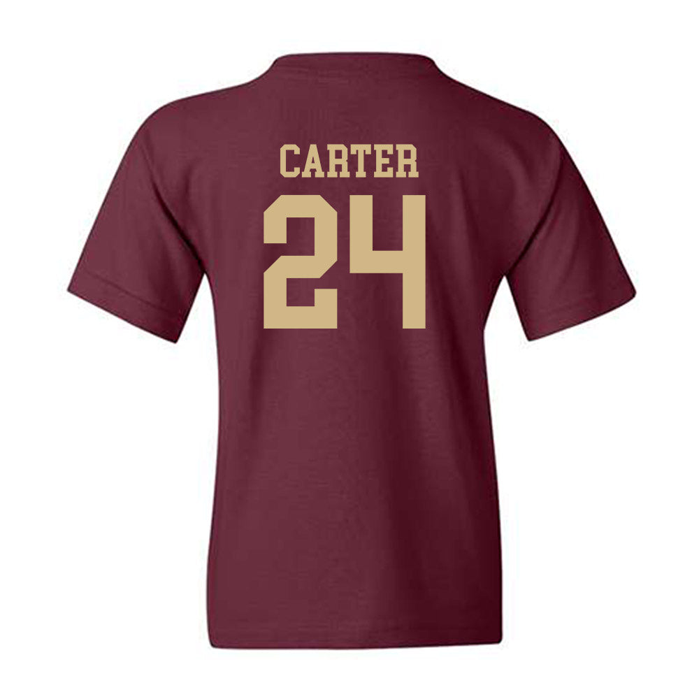 Texas State - NCAA Football : Caleb Carter - Classic Shersey Youth T-Shirt-1