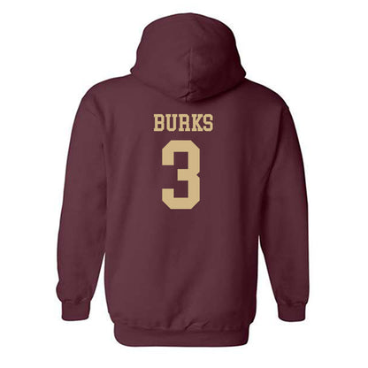 Texas State - NCAA Women's Basketball : Saniya Burks - Classic Shersey Hooded Sweatshirt-1