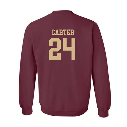 Texas State - NCAA Football : Caleb Carter - Classic Shersey Crewneck Sweatshirt-1