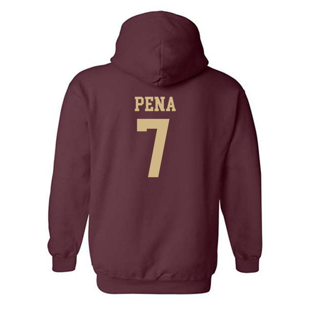 Texas State - NCAA Baseball : Daylan Pena - Classic Shersey Hooded Sweatshirt-1