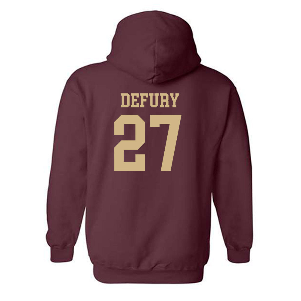 Texas State - NCAA Baseball : Coy DeFury - Classic Shersey Hooded Sweatshirt-1
