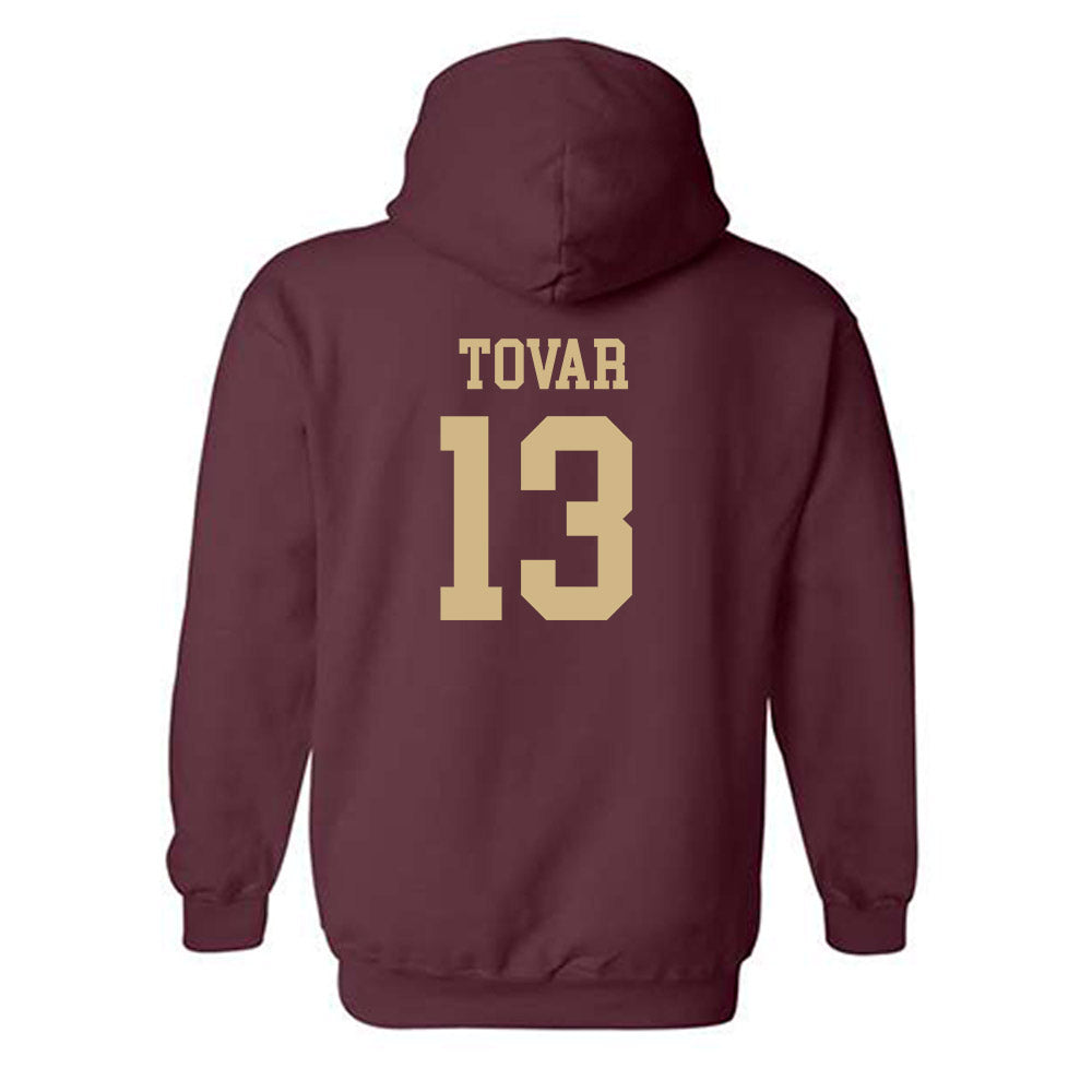 Texas State - NCAA Baseball : Jesus Tovar - Classic Shersey Hooded Sweatshirt-1