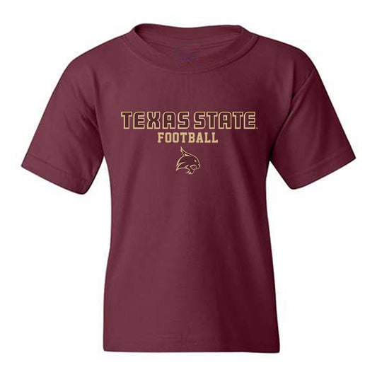 Texas State - NCAA Football : Blaine Carver - Classic Shersey Youth T-Shirt-0