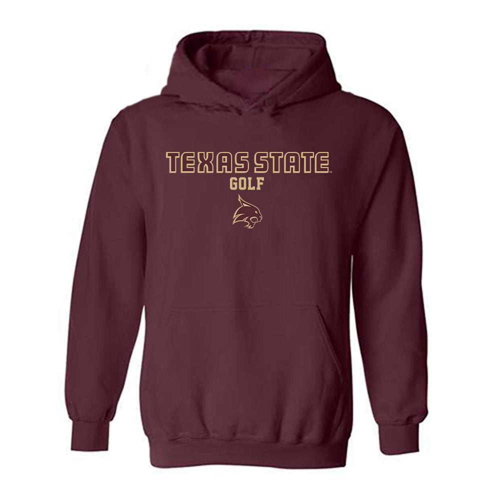 Texas State - NCAA Women's Golf : Grace Quintanilla - Classic Shersey Hooded Sweatshirt-0