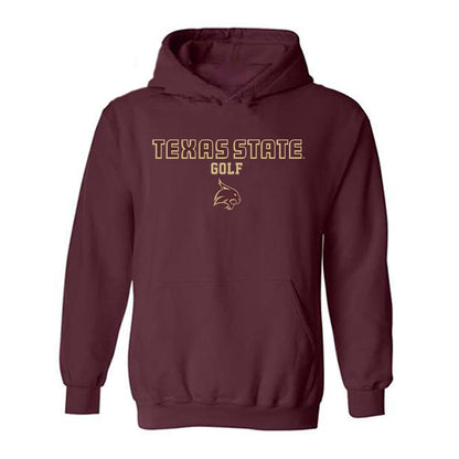 Texas State - NCAA Women's Golf : Grace Quintanilla - Classic Shersey Hooded Sweatshirt-0