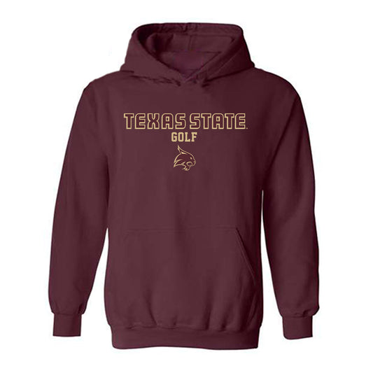 Texas State - NCAA Women's Golf : Grace Quintanilla - Classic Shersey Hooded Sweatshirt-0