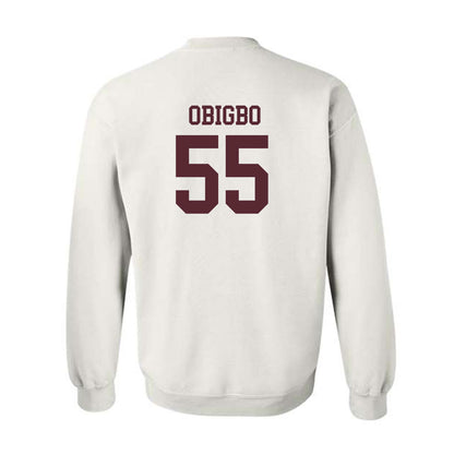 Texas State - NCAA Football : Jimeto Obigbo - Classic Shersey Crewneck Sweatshirt-1