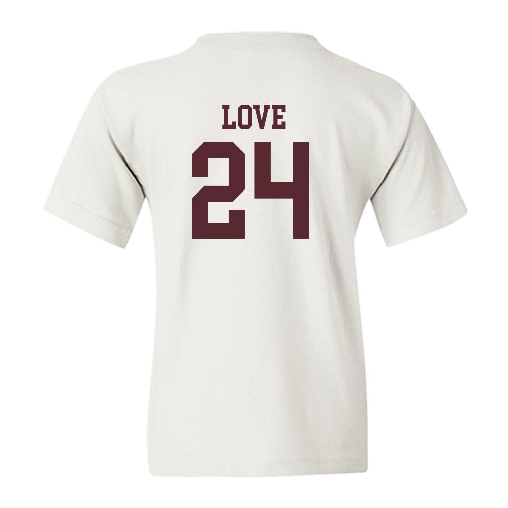 Texas State - NCAA Men's Basketball : Brandon Love - Classic Shersey Youth T-Shirt-1